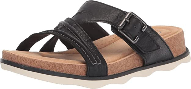 CLARKS Footwear Women Brynn Hope Flat Sandal Black