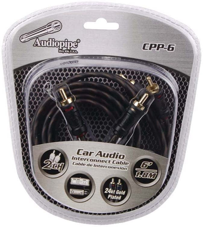 AUDIO PIPE Lead 2 Rca Male to 2 Rca Male 6' CPP-6