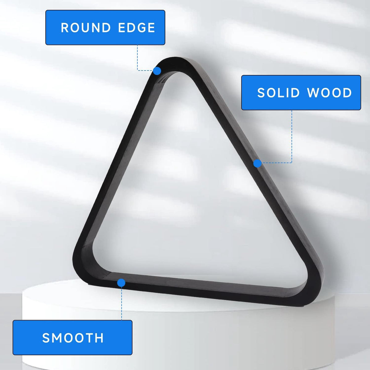 Pool Ball Rack Triangle Wood Black GB-9007