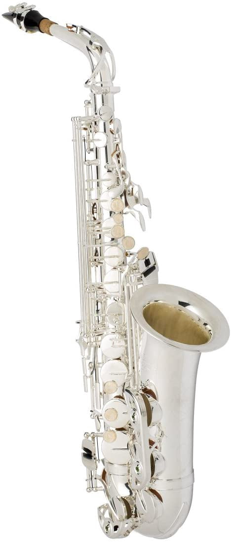 JEAN PAUL Sax Alto AS-400SP Silver Plated with Case 24" Stright (Green Dot)