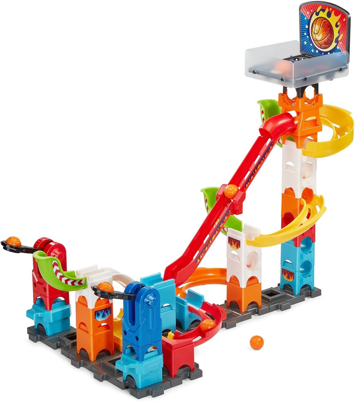 VTECH Toy Marble Rush 3-POINT Launch Set with Mini Basketball Hoop