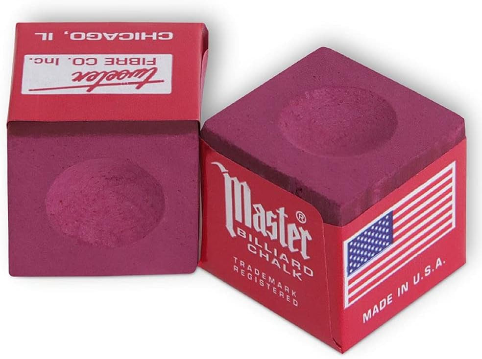 MASTER Pool Chalk Burgundy Billiard Sold Each