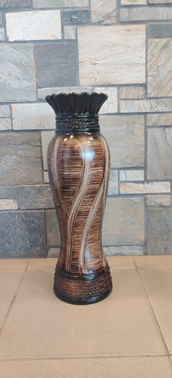 Vase 24" LY391 Brown & Black