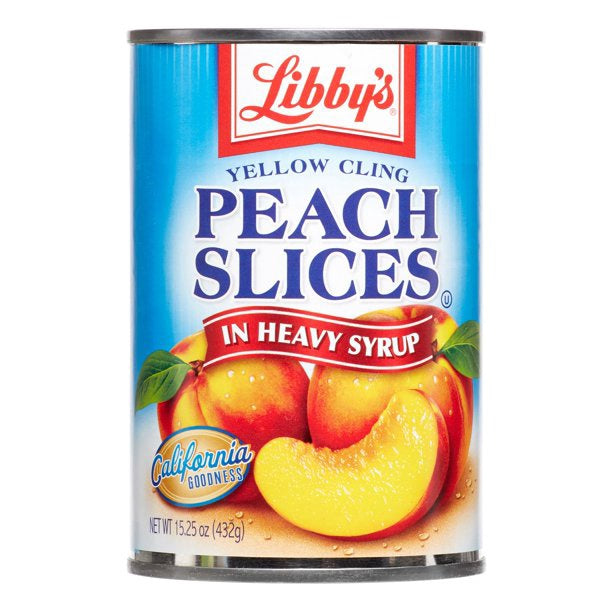 LIBBY'S Yellow Cling Peach Slices IN Heavy Syrup 15.25OZ 432G