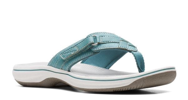CLARKS Footwear Women Breeze Sea FLIP-FLOP Teal / Taupe / Pewter
