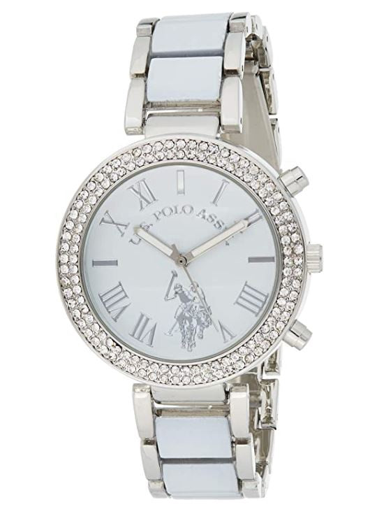 US POLO ASSN. Watch Women U.s. Polo Assn. USC40086 Analog Display Analog Quartz White Watch