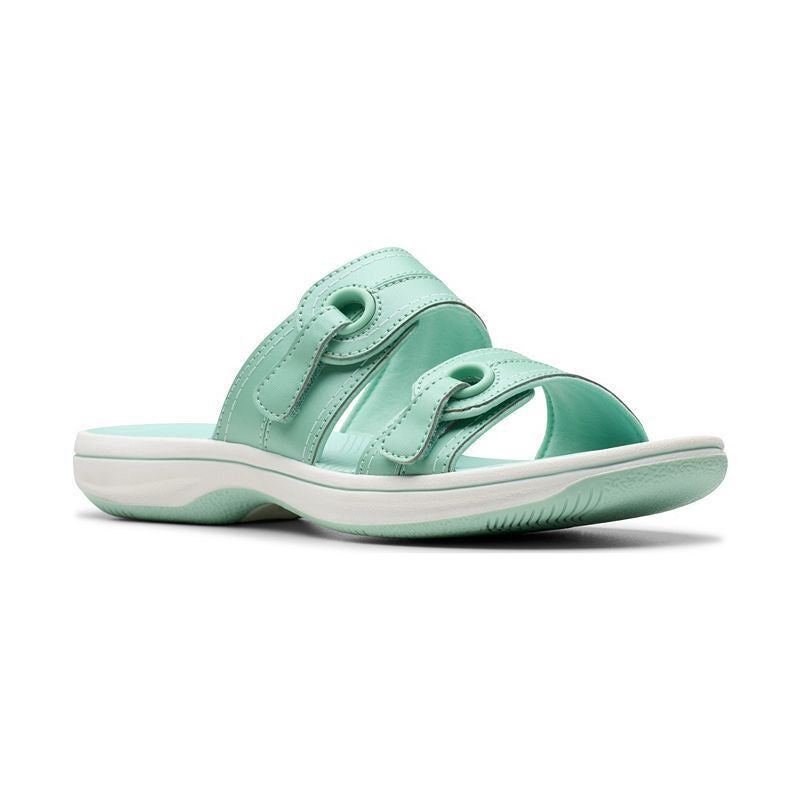 CLARKS Footwear Breeze Maye Slide Sandal Turquoise