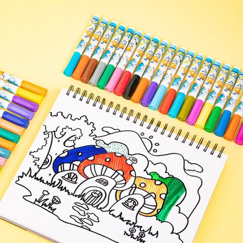 DELI Stationery Marker Water Color Felt Pen 70738-24 24PCS Case