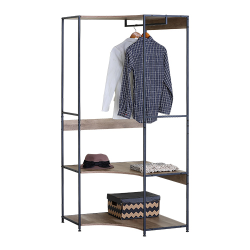 MUTBERG Clothes Rack Wardrobe Steel Frame 31.5" X 31.5" X 69" HAS-SHYG8080175T