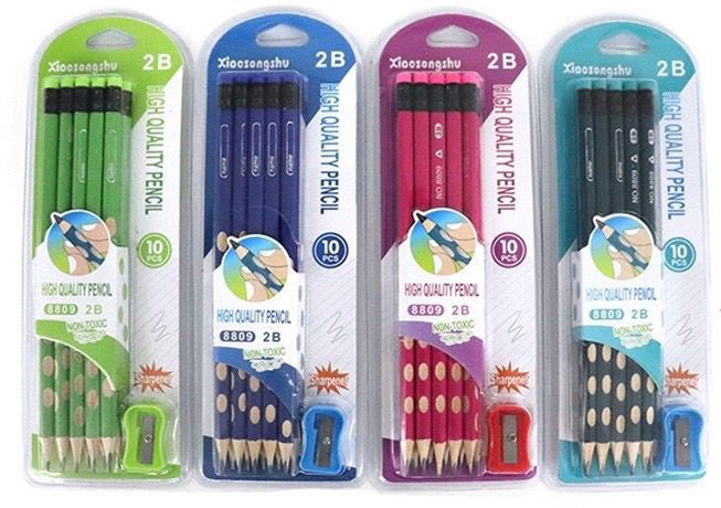 Stationery Pencil 8809 2B 10PCS Pack Xioosongshu