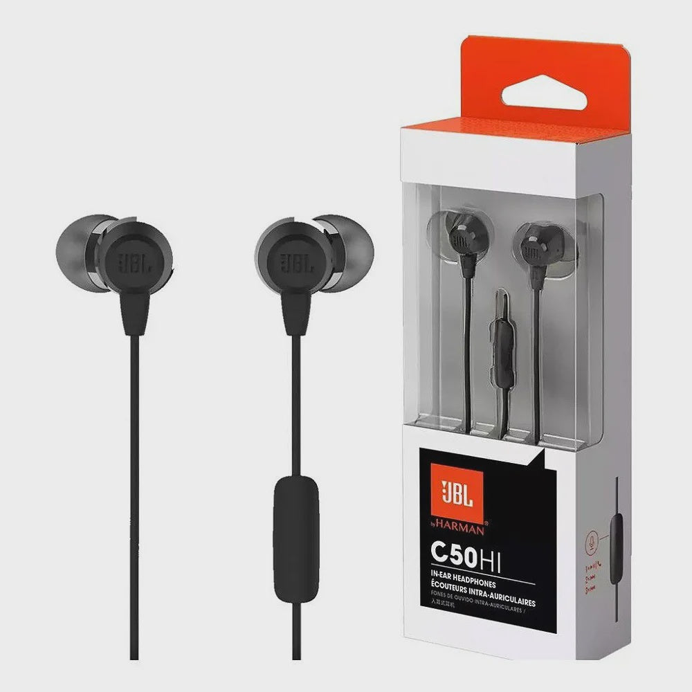 JBL Earpiece C50HI IN-EAR Wired Headphones Original / White