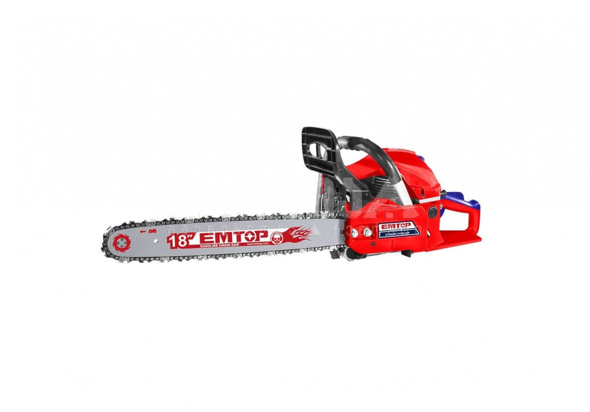 EMTOP Chainsaw EGCS18451 18" 46CC with Bar and Chain