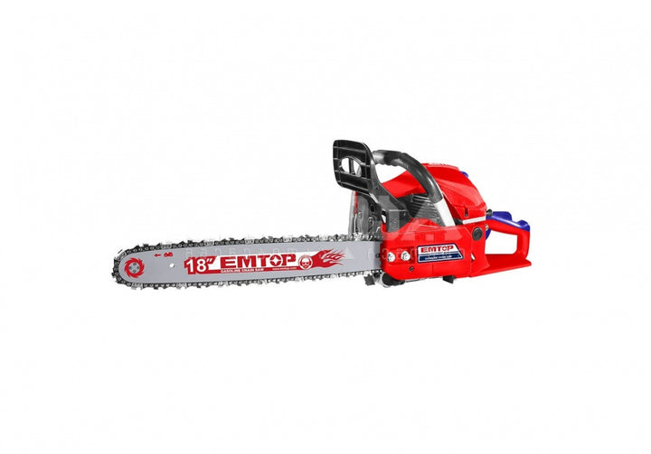 EMTOP Chainsaw EGCS18451 18" 46CC with Bar and Chain