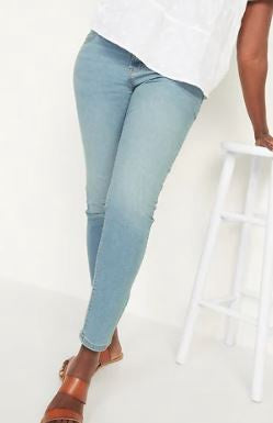 OLD NAVY Women Jeans Super Skinny Light Wash MID-RISE