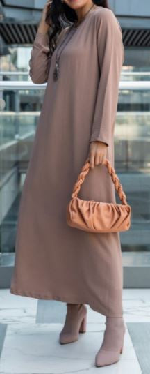 Dress Gown Plus Size Camel