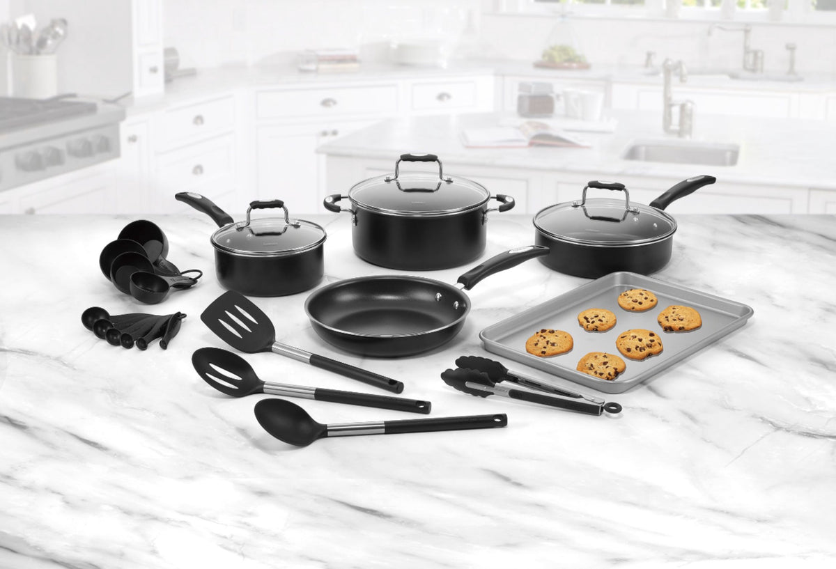 CUISINART Pot Set 22PCS P55-22BK Complete Chef