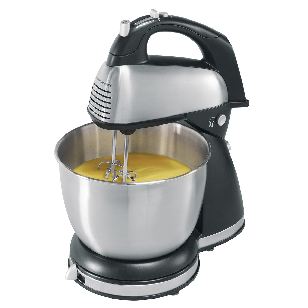 HAMILTON BEACH Cake Mixer with Bowl 64651 Stainless Steel