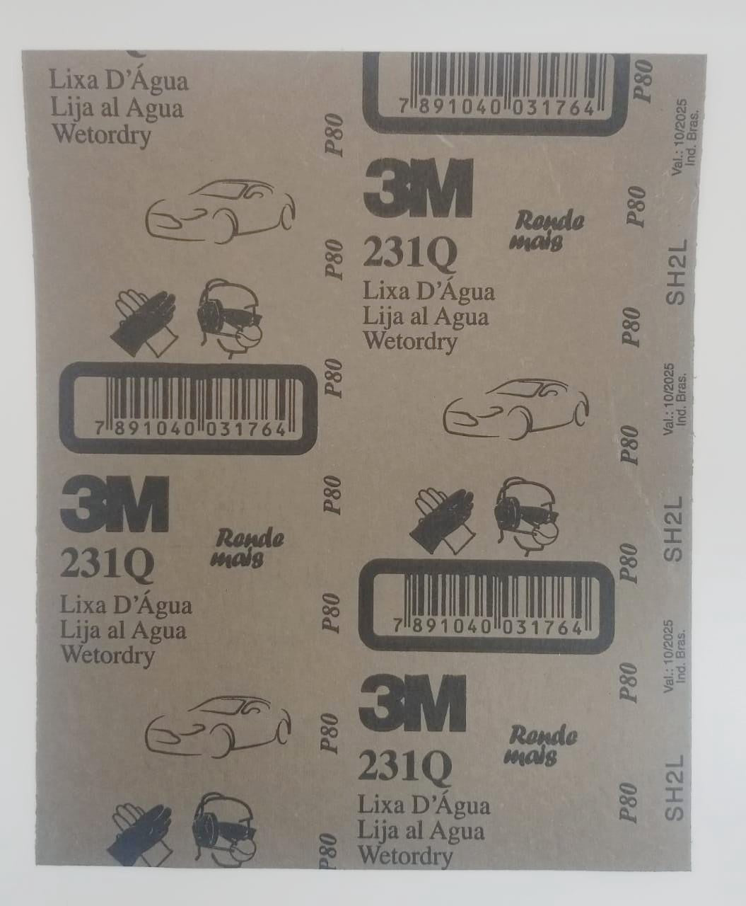 3M Sand Paper Metal #80 /Alcar 231Q