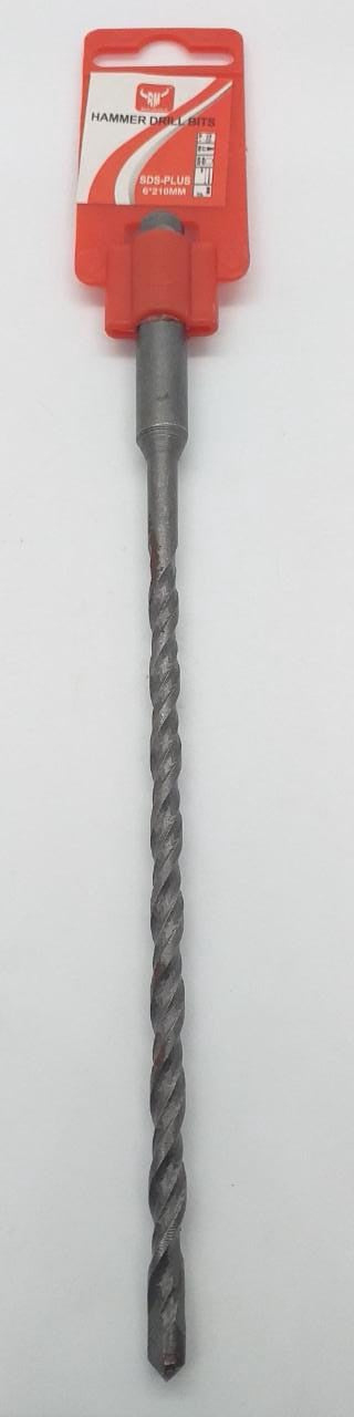 Drill Bit Concrete Hammer 6 X 210MM Red Devils SDS-PLUS