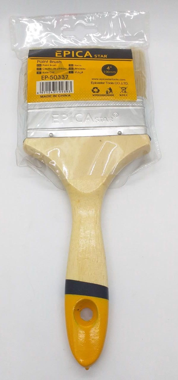 EPICASTAR Paint Brush 4" EP-50337 Wood Handle