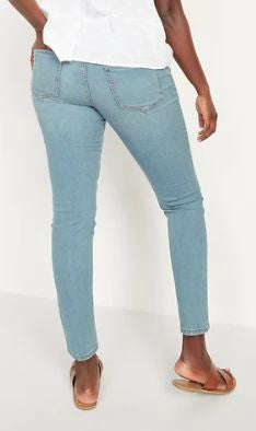 OLD NAVY Women Jeans Super Skinny Light Wash MID-RISE