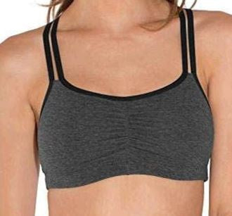 FRUIT OF THE LOOM Women Sports Bra Spagetti Strap Pull Over 3PACK