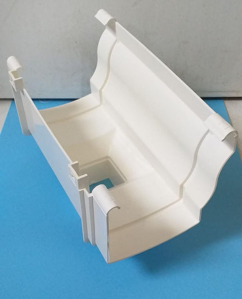 AMAZONA Gutter 6" PVC Drop Outlet