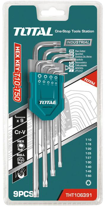 TOTAL Allen Key Set 9PCS Torx THT106391