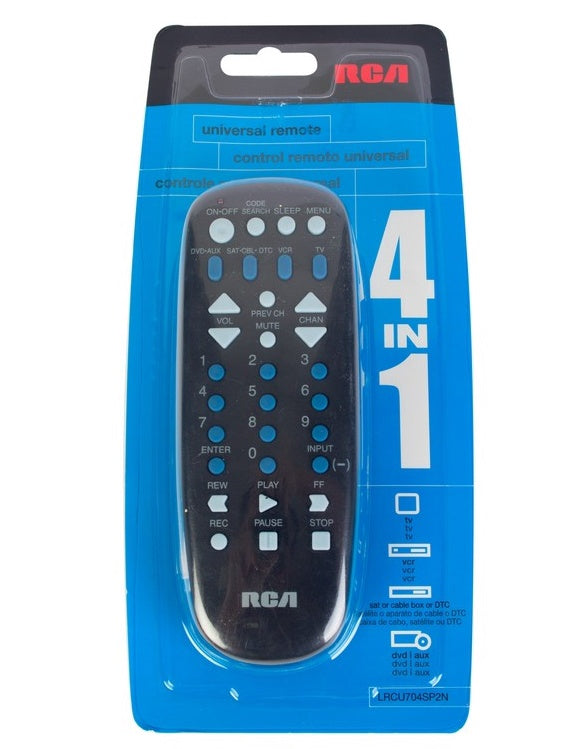 RCA Remote LRCU704SP2N 4IN1 Universal