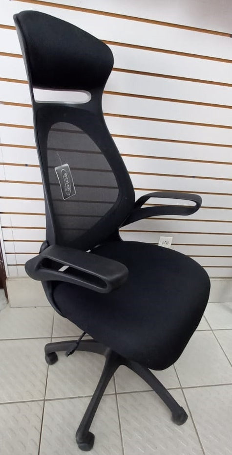 SOHO Chair Office Black with Head & Arm Rest 972556
