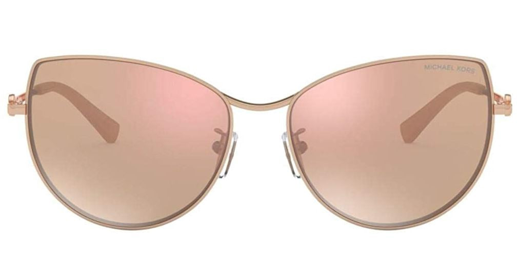 MICHAEL KORS Sunglass Cat Eye Metal MK1062 Rose Gold Mirror