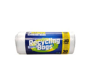 Garbage Bags Rhino Frosted Recycling Large 30 count