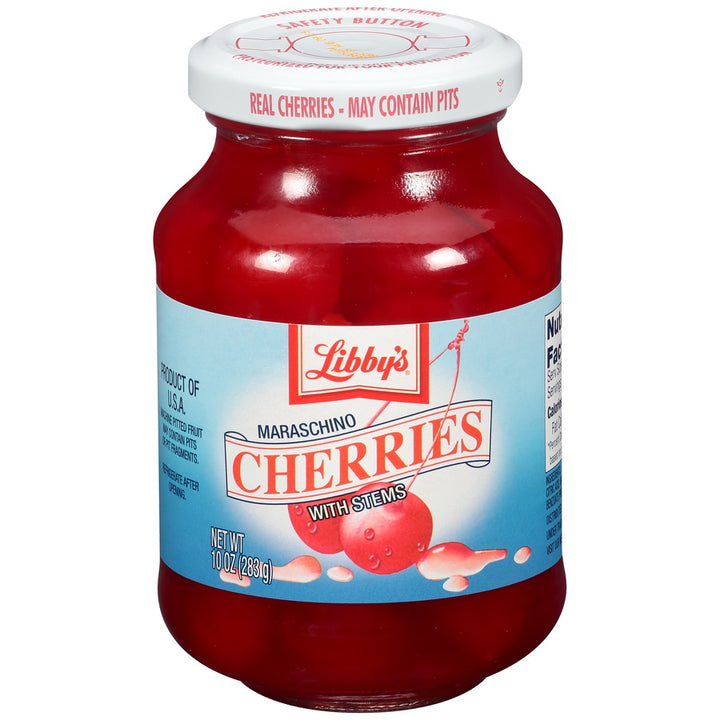LIBBY'S Maraschino Cherries with Stems 10OZ 283G