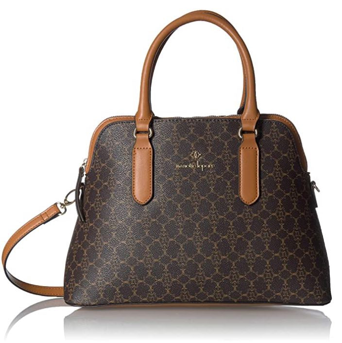 NANETTE LEPORE Bag Logo Dome Satchel 28715640 CHOCOLATE/VACHETTA