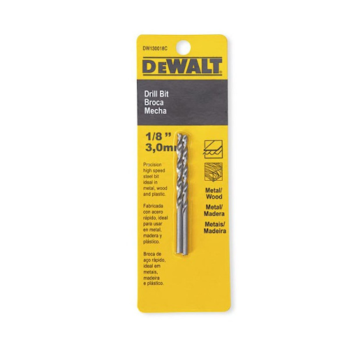 DEWALT Drill Bit Metal 1/8" 2PCS DW130018C