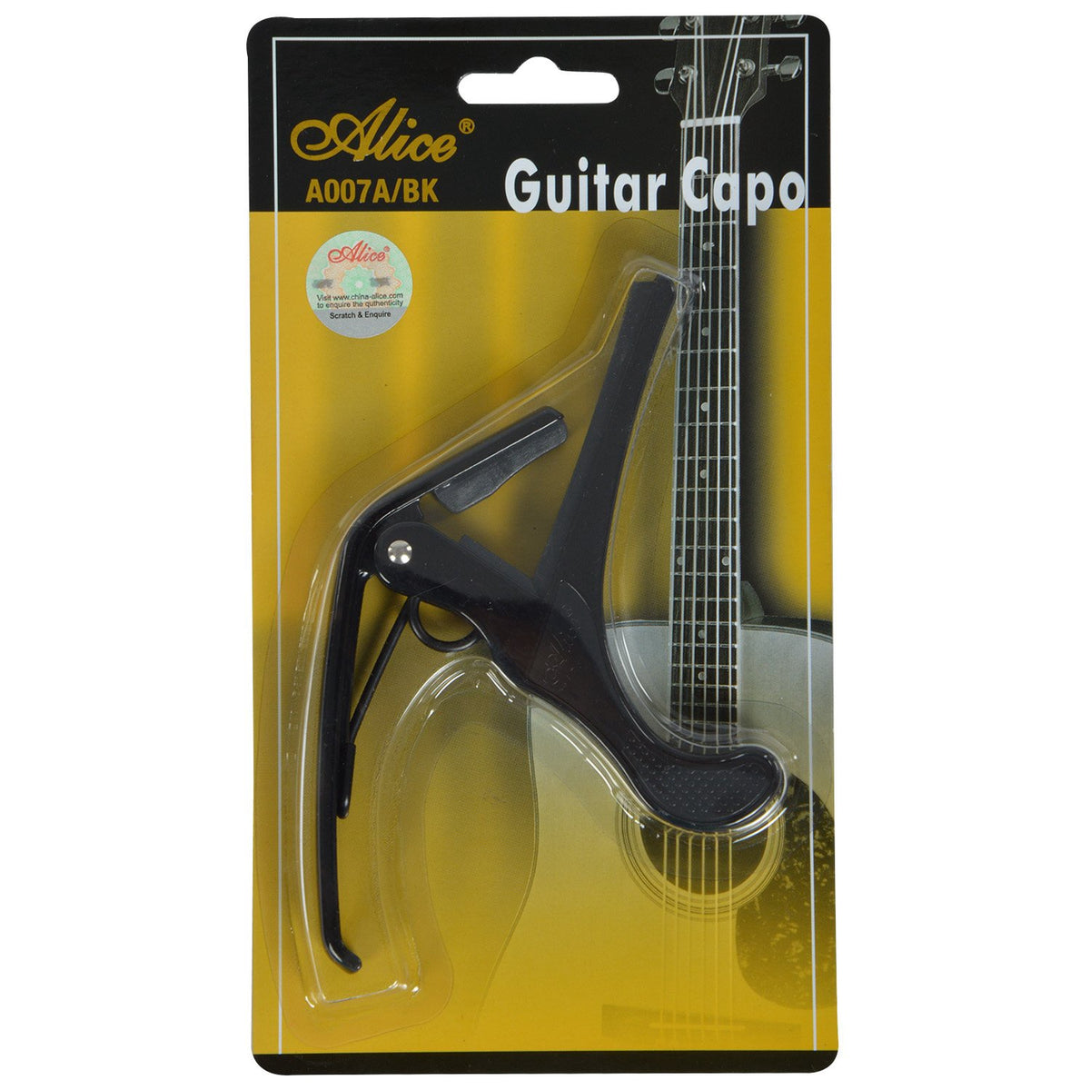 ALICE Guitar Capo A007A/BK Black Alloy Classical