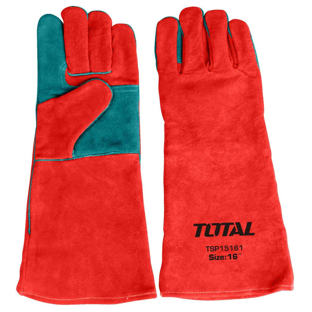 TOTAL Gloves Welding Leather TSP15161 16"
