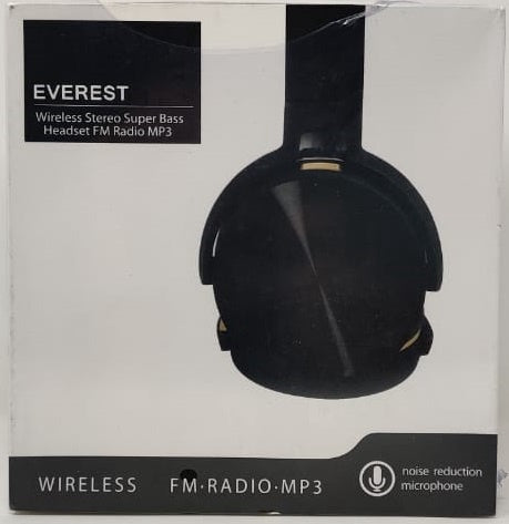 GENERIC Headphones Everest Wireless with Mic FM Radio MP3 Stereo Super Bass