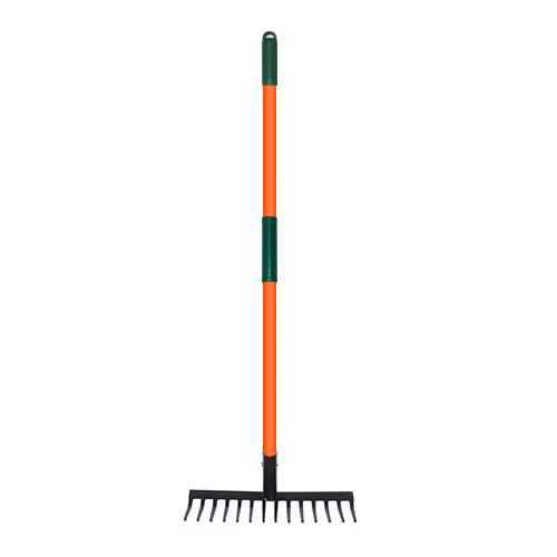 PATLLOS Rake Metal 14T Fiberglass Long Handle 59" PT84012