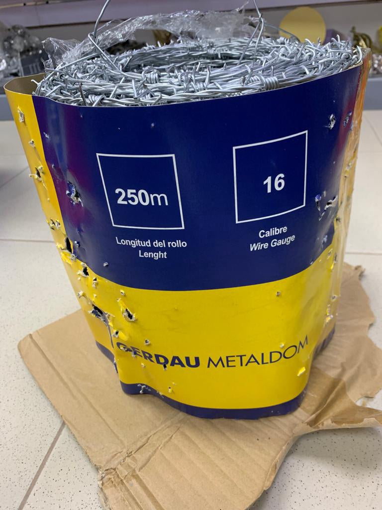 Barb Wire 250M (812.5FT )16G Gerdau Metaldom