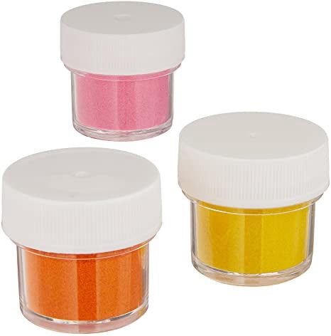 WILTON Baking Shimmer Dust Pink, Yellow, Orange 3PCS Pack 0.47OZ 13.5G 703-211