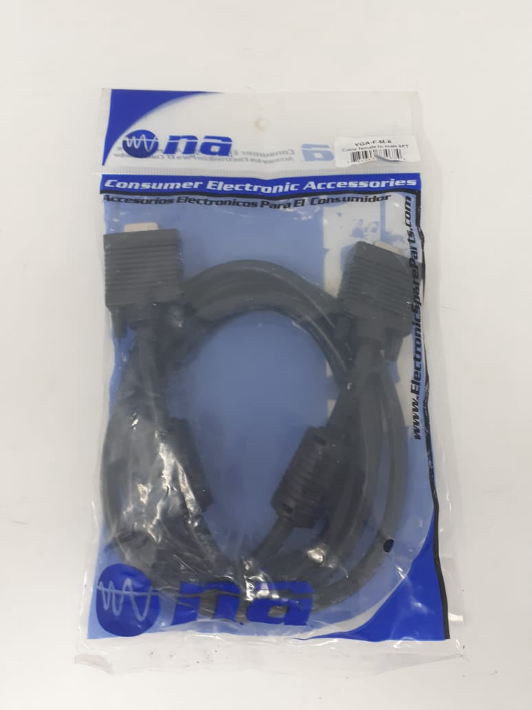 NIPPON AMERICA Computer Cable Vga 6' VGA-F-M-6