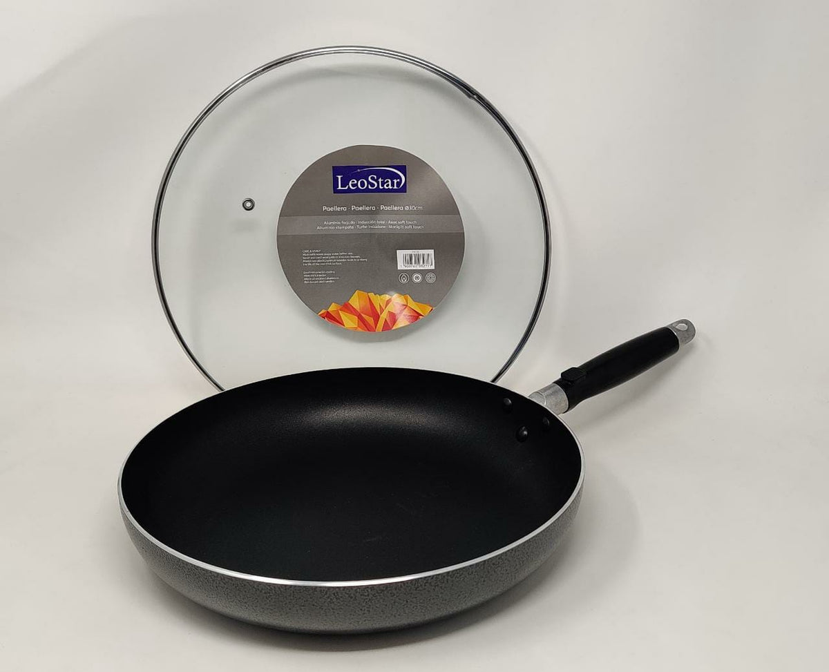 LEOSTAR Frying Pan FM30 with Glass Lid 30CM