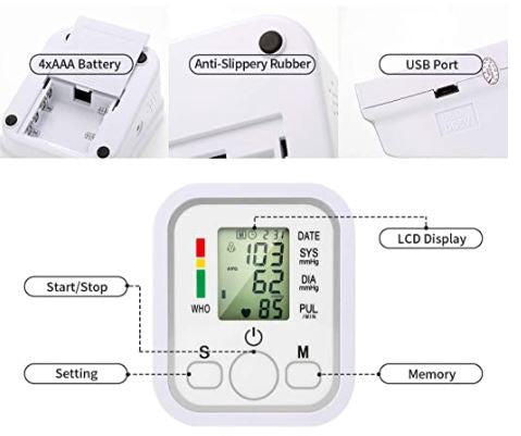 JZIKI Blood Pressure Monitor Upper Arm