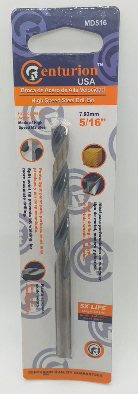CENTURION Drill Bit Metal 5/16" MD516