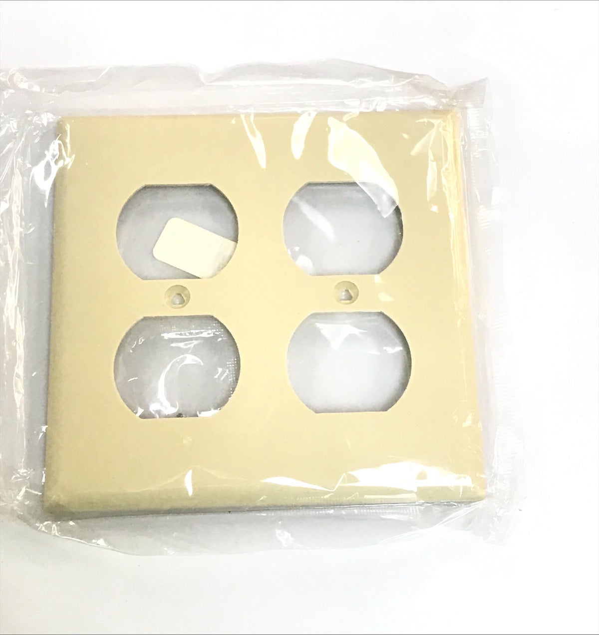 Point Duplex Cover Double 4 X 4 Cream 2150