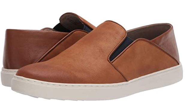 KENNETH COLE Footwear Reaction Men's Indy Flexible Crushed Back Slip on Sneaker Tan
