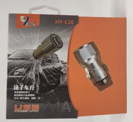 HEYU USB Car Adaptor HY-C26 2.1A Strongest Output