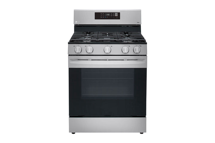 LG Stove 5 Burner 30" LRGL5823S with Air Fryer Smart WIFI Fan Convection Easy Clean with PLATE-GRIDDLE