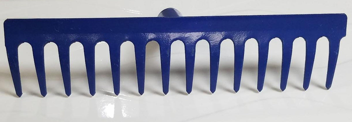 SINGH'S SUNSET Rake Metal 14 Teeth Blue W/O/STICK